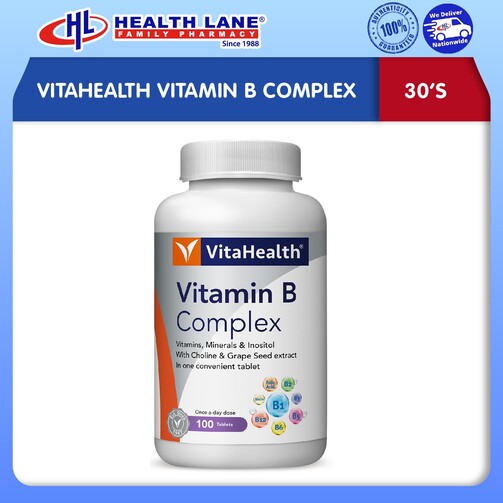 VITAHEALTH VITAMIN B COMPLEX (30'S)